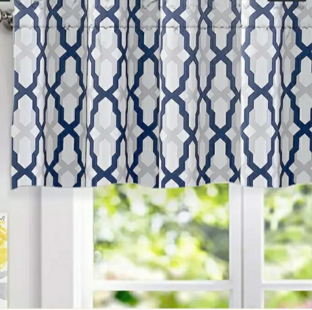 DriftAway Mason Geometric Window Curtain Valance
